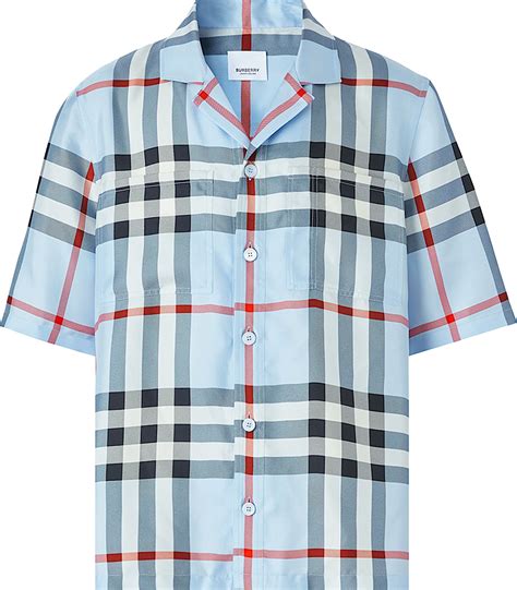 light blue Burberry shirt